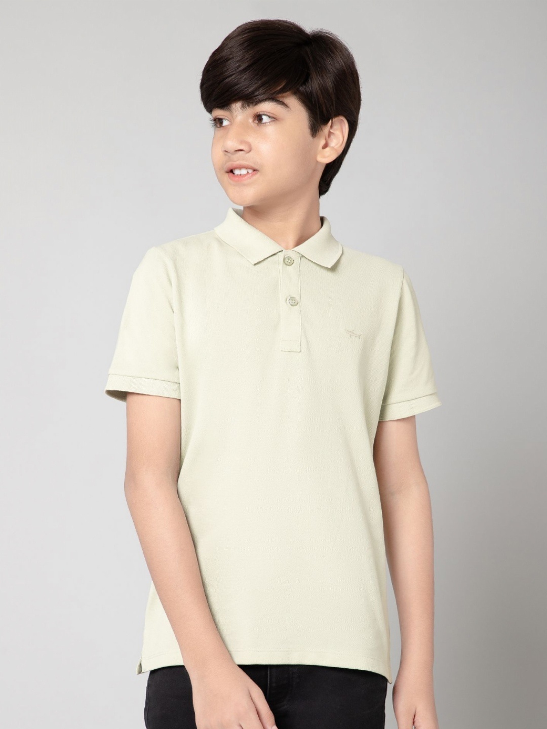 

Provogue Boys Polo Collar T-shirt, Khaki