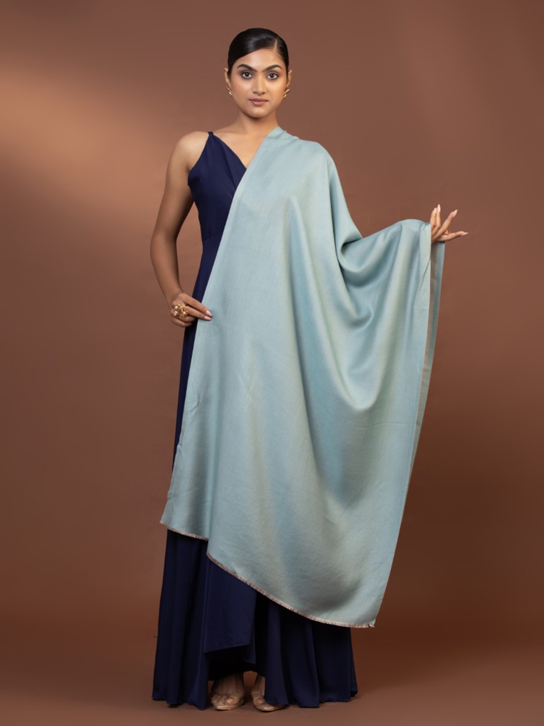 

MODARTA Solid Lightweight Shawl, Blue