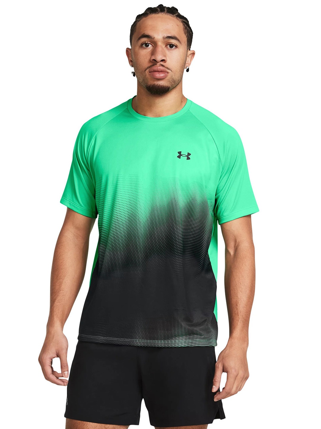 

UNDER ARMOUR Tech Fade Short Sleeves Training T-shirt, Green