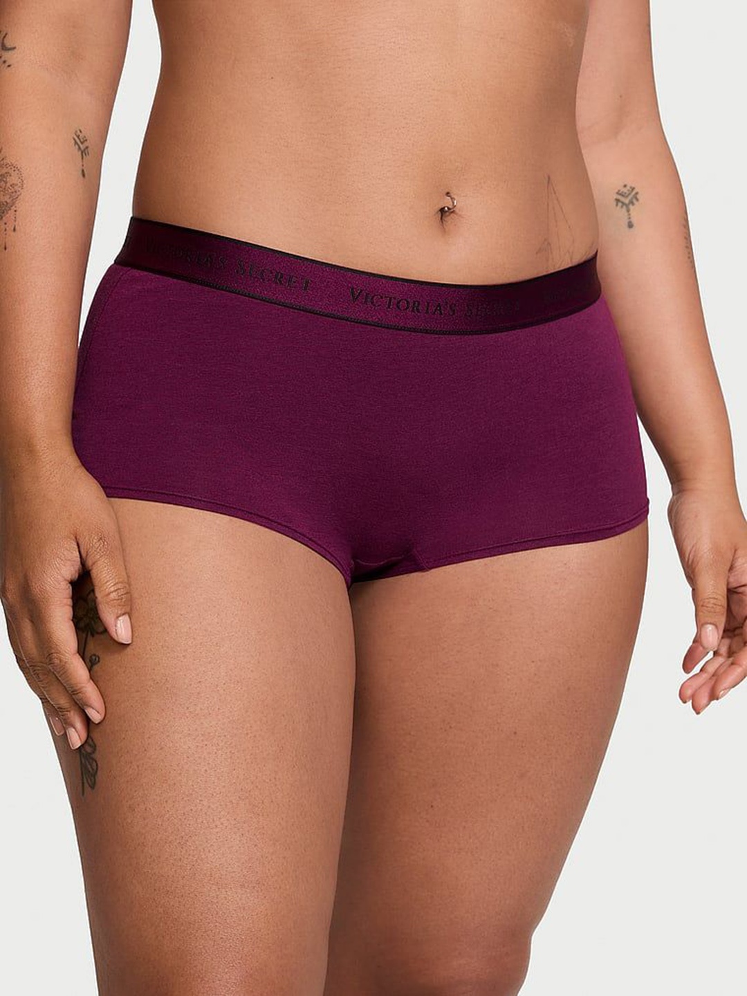 

Victoria's Secret Brand Logo Printed Boyshorts Briefs 112463466GVG, Purple