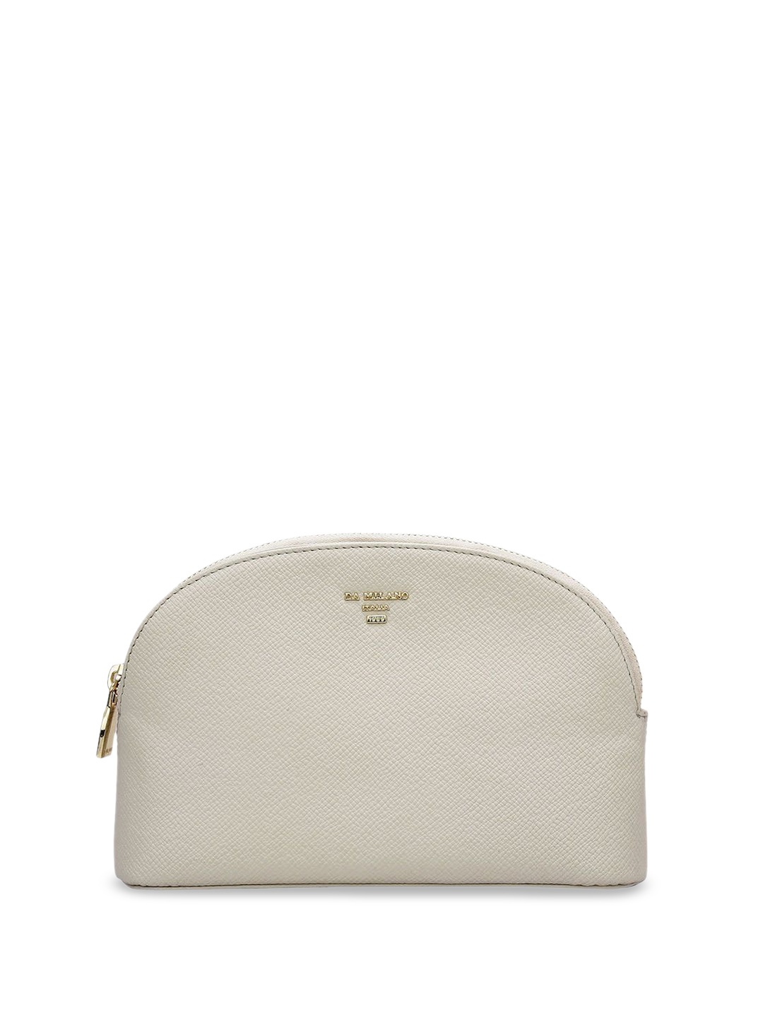 

Da Milano Unisex Textured Pouch Travel Accessory, White