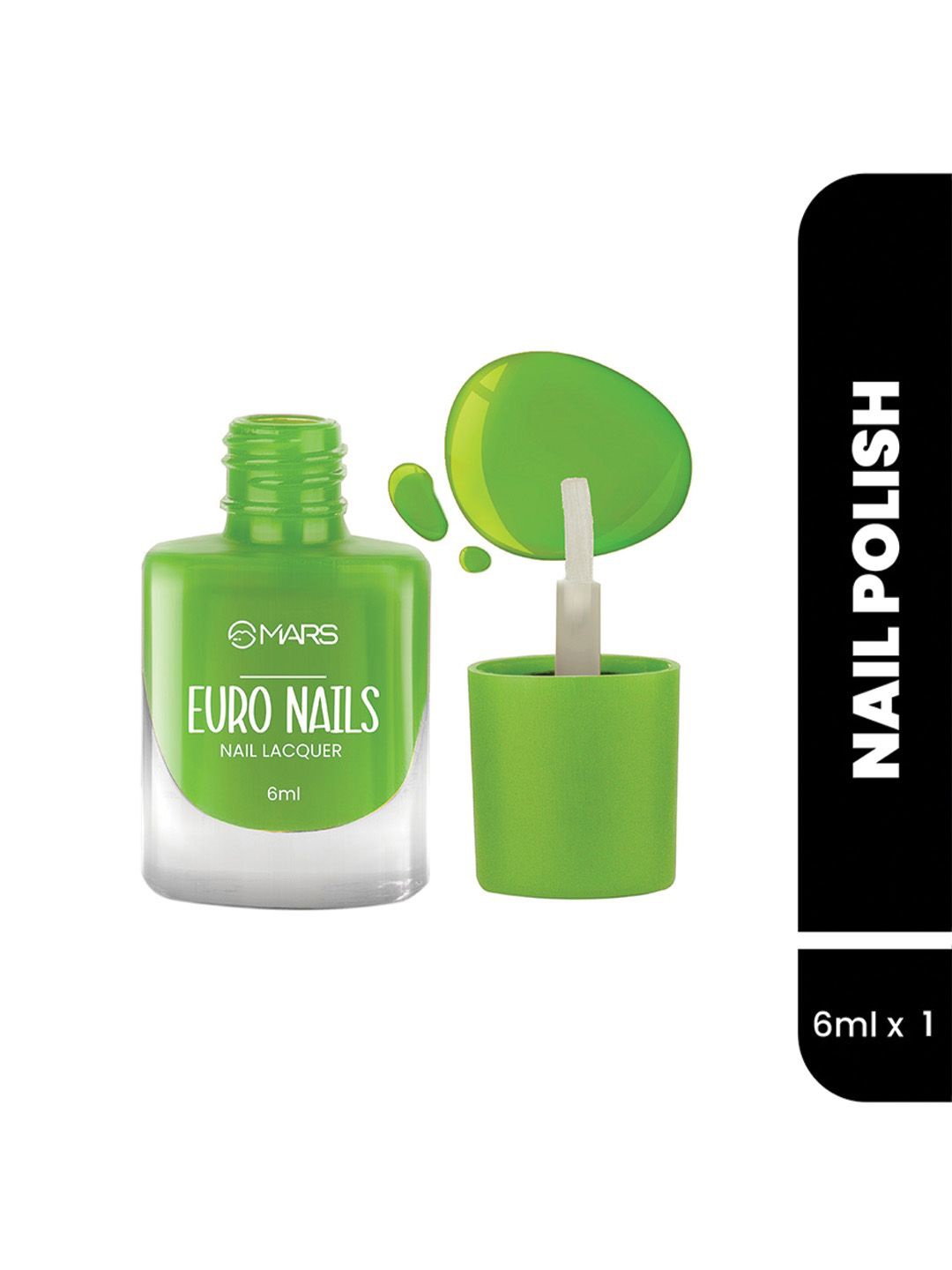 

MARS EURO Glossy Gel Finish Nail Lacquer -6ml-Shade-32, Green