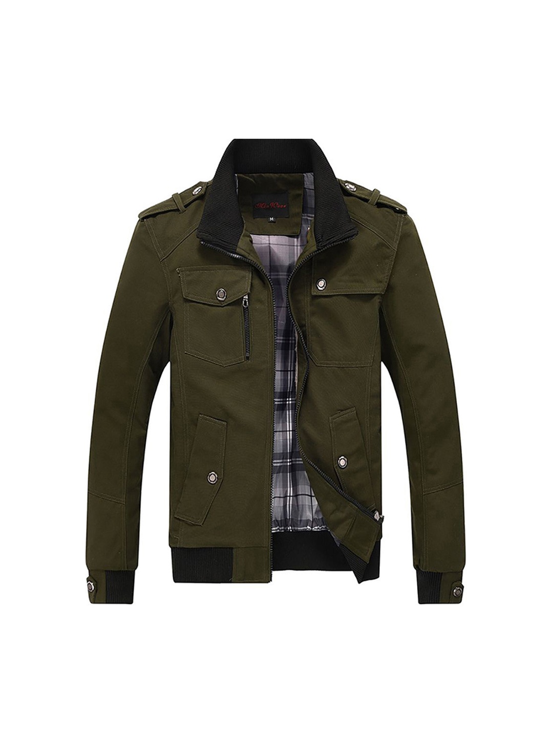 

StyleCast x Revolte Men Cotton Insulator Tailored Jacket, Green