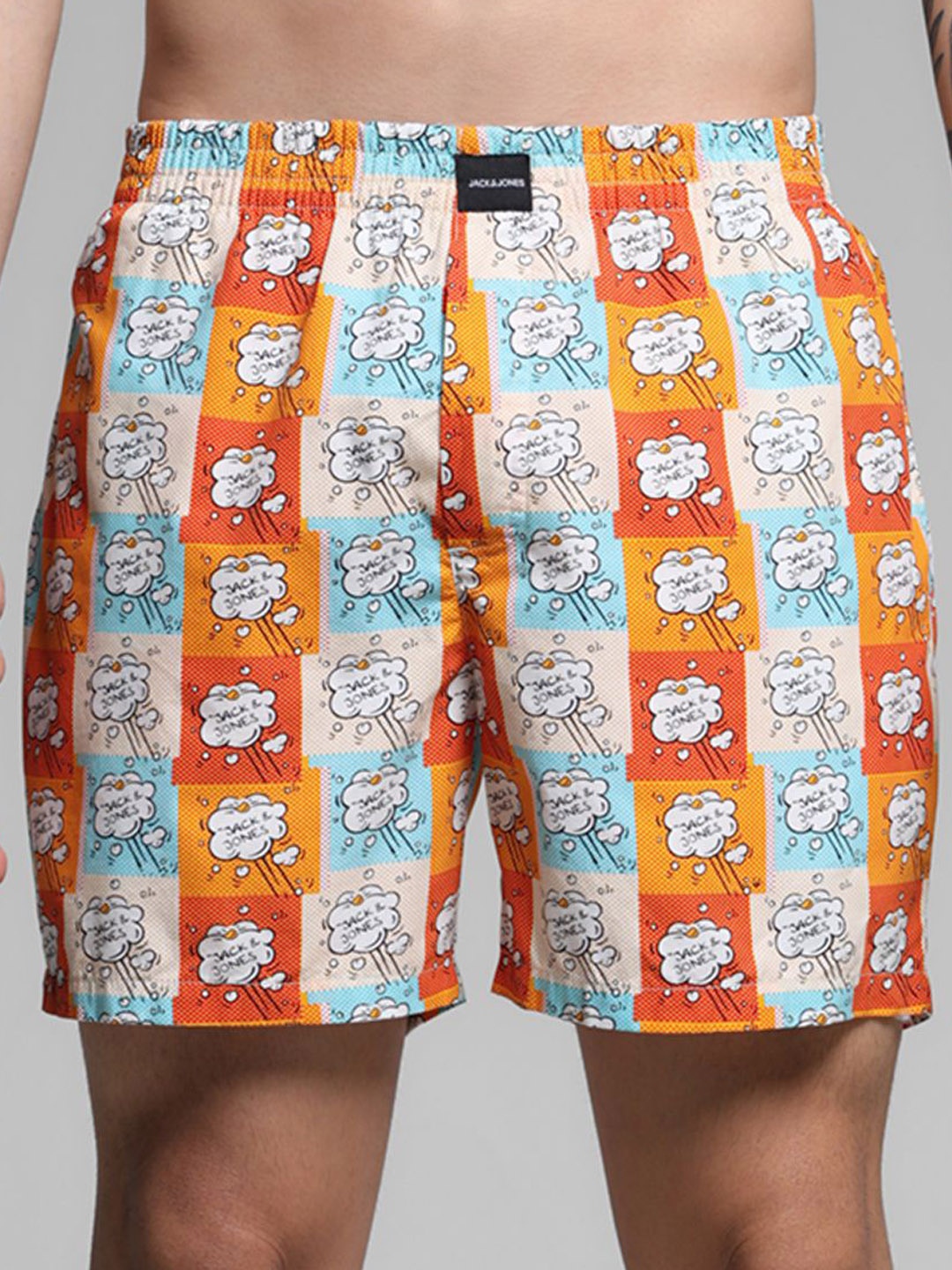 

Jack & Jones Printed Pure Cotton Boxers 9008064001, Orange