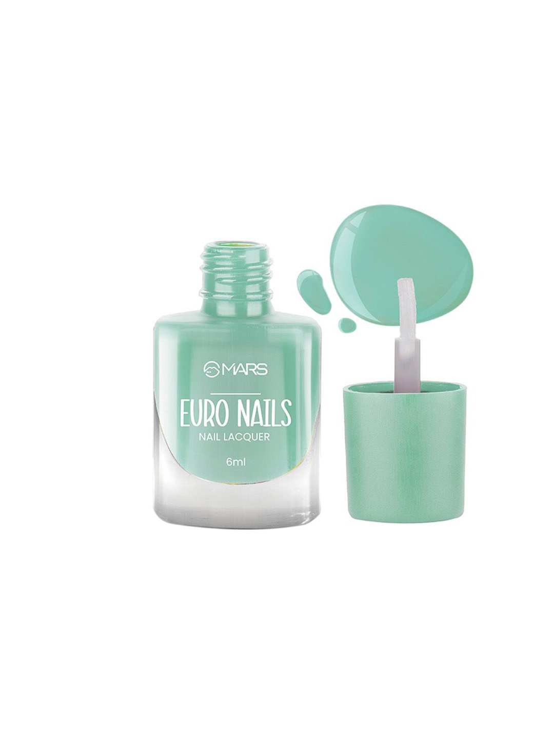 

MARS Euro Nails Glossy Finish Gel Nail Lacquer - 6ml - Shade 33, Turquoise blue