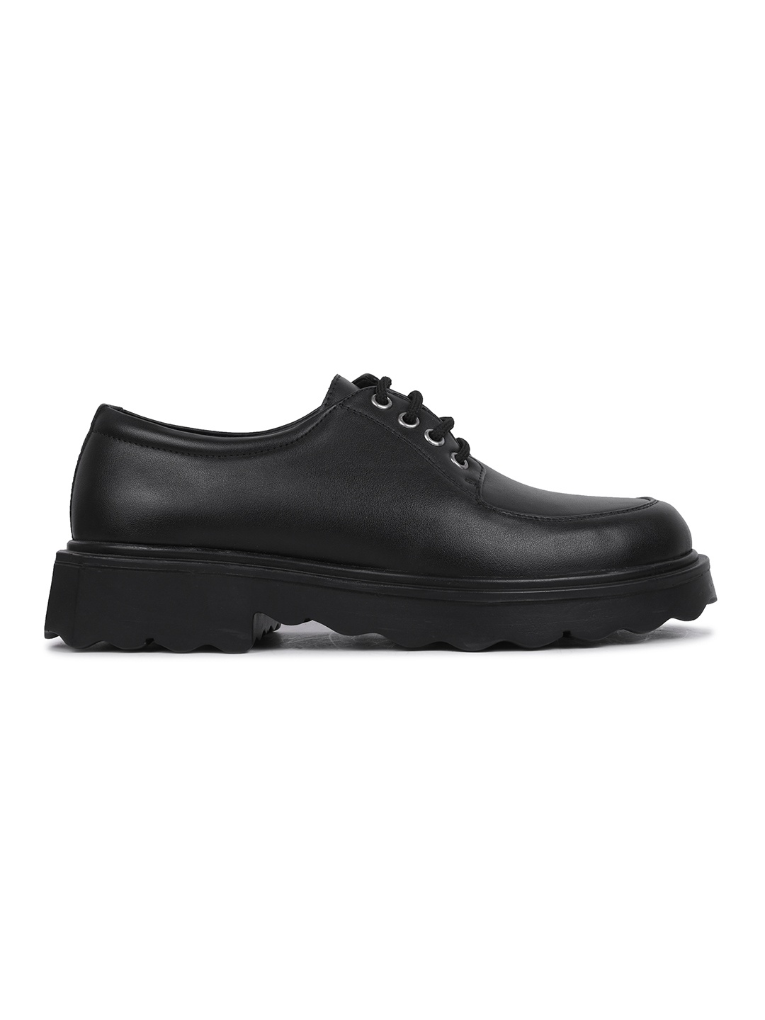 

IKOHO Men Solid Derbys, Black
