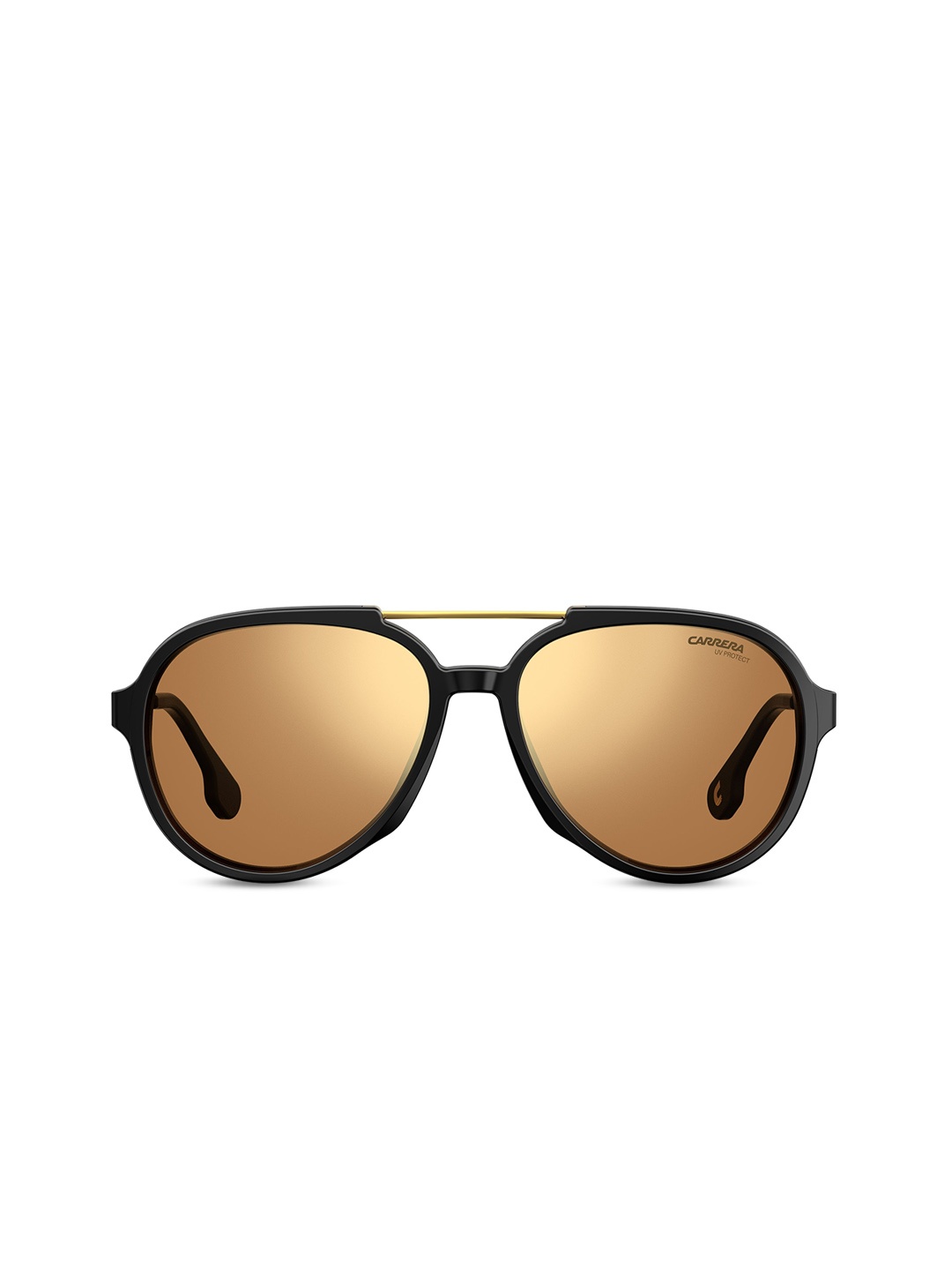 

Carrera Unisex Oval Sunglasses with UV Protected Lens 20139880756K1, Gold