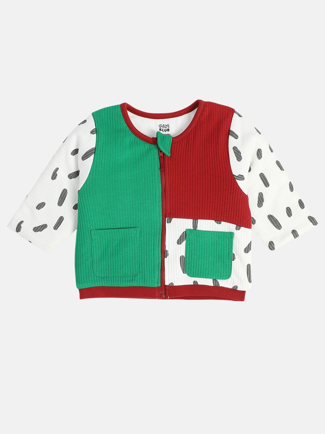 

MINI KLUB Girls without Crop Bomber with Embroidered Jacket, Green