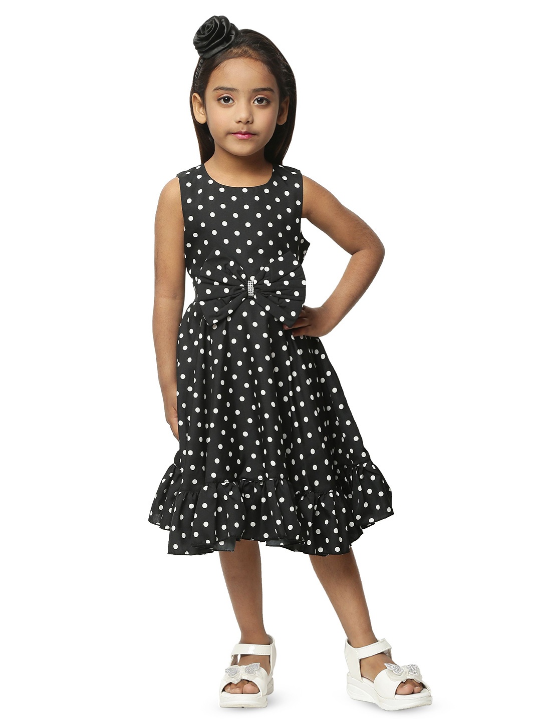 

Wish little Girls Fit & Flare Mini Dress, Black