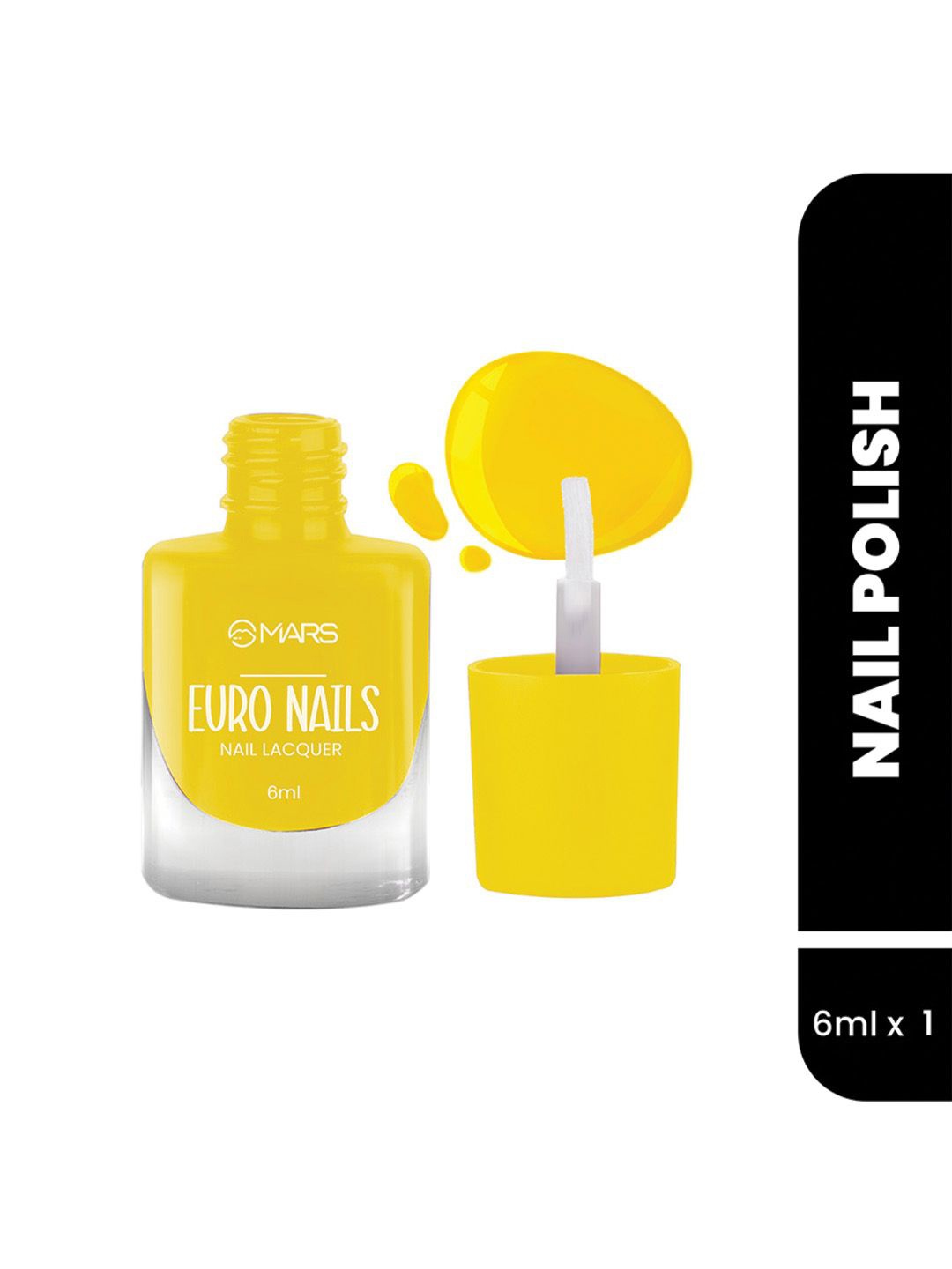 

MARS EURO Glossy Gel Finish Nail Lacquer -6ml-Shade-30, Yellow