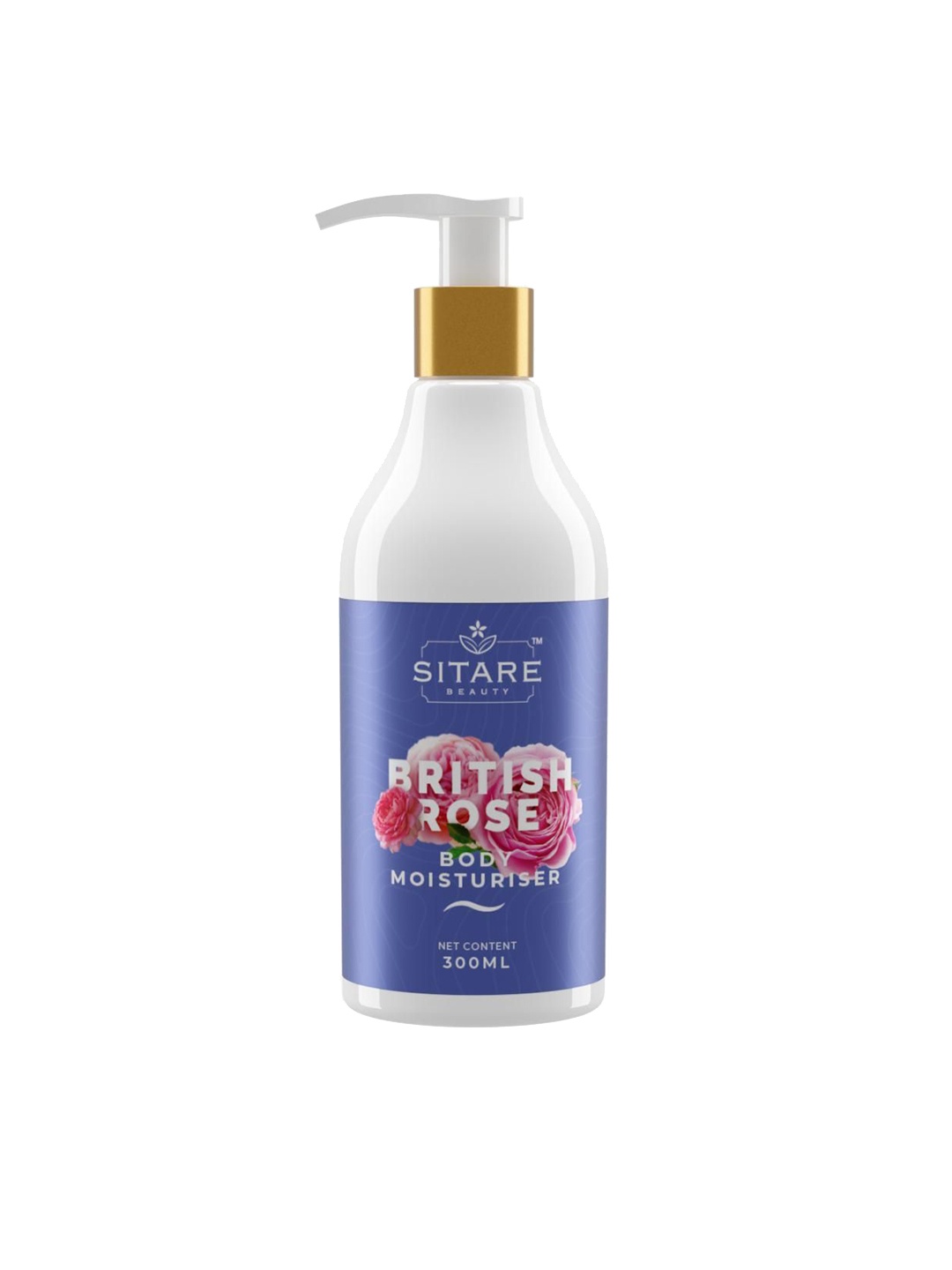 

Sitare Beauty British Rose Body Moisturizer-300ml, White
