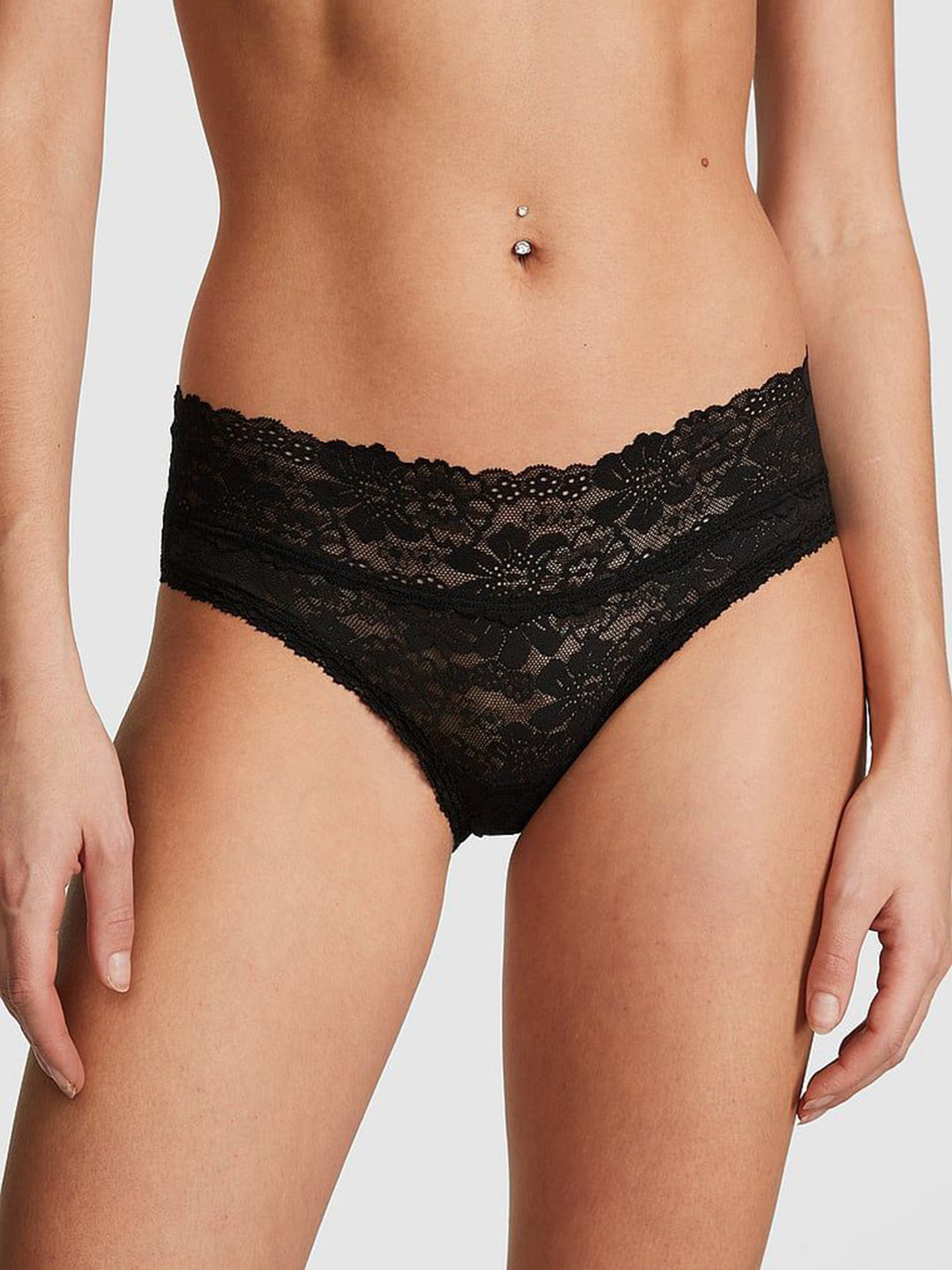 

Victoria's Secret Lace Thong women Briefs, Black