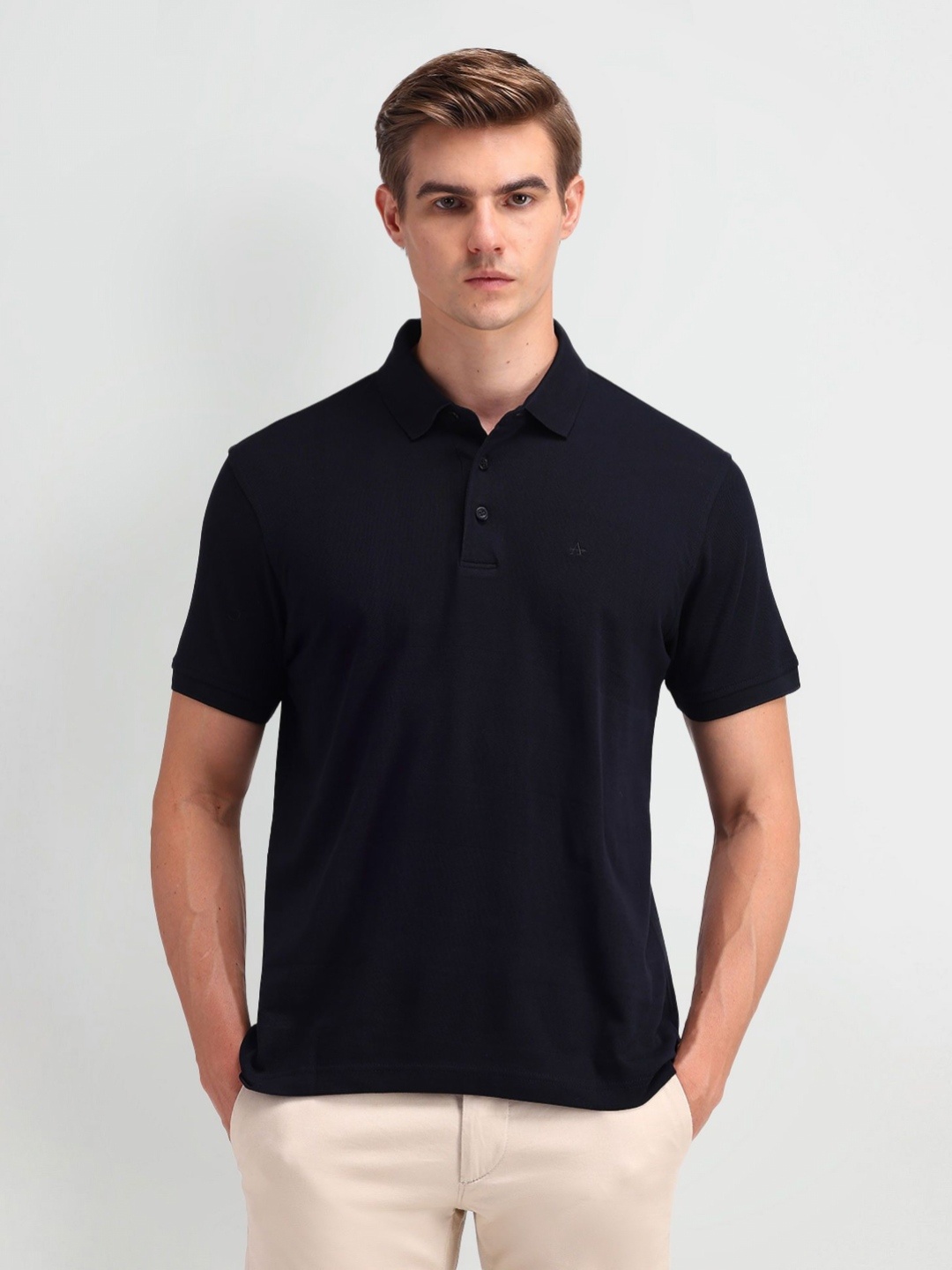 

Arrow Men Polo Collar T-shirt, Blue