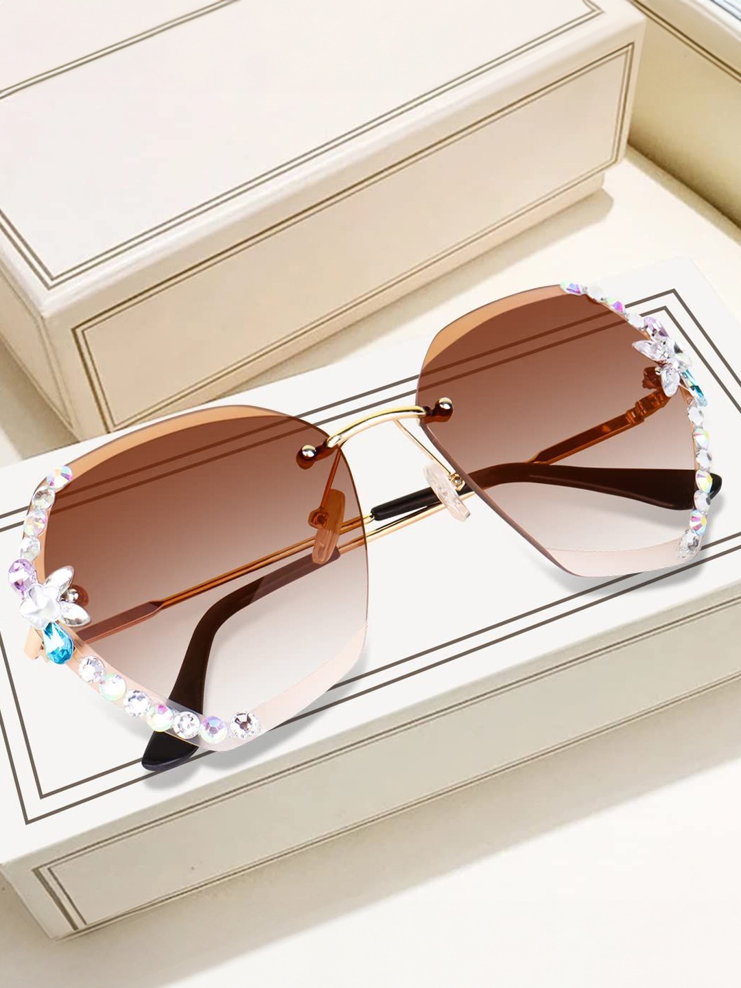 

DressBerry Women Other Sunglasses with UV Protected Lens 3-Brown