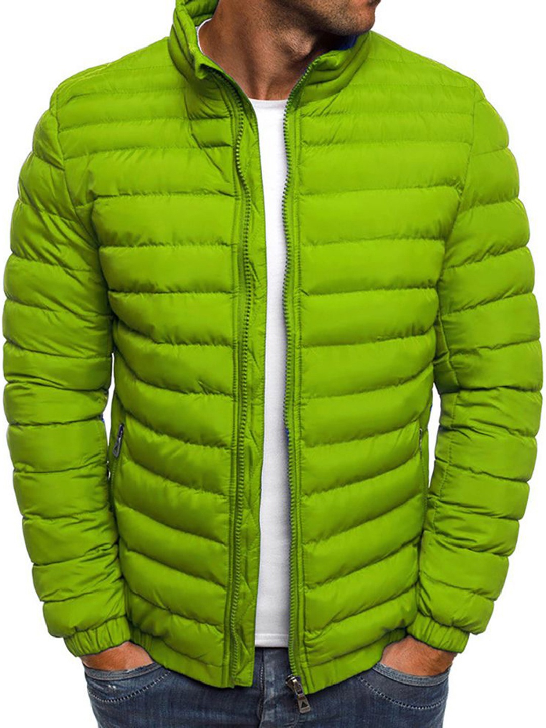 

StyleCast x Revolte Men Insulator Rapid-Dry Outdoor Puffer Jacket, Green
