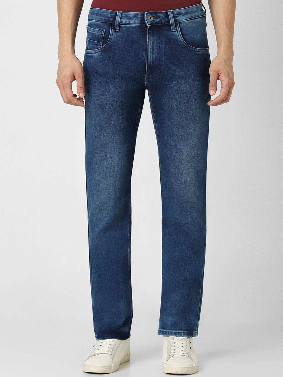 

VAN HEUSEN DENIM LABS Men Slim Fit Heavy Fade Jeans, Blue