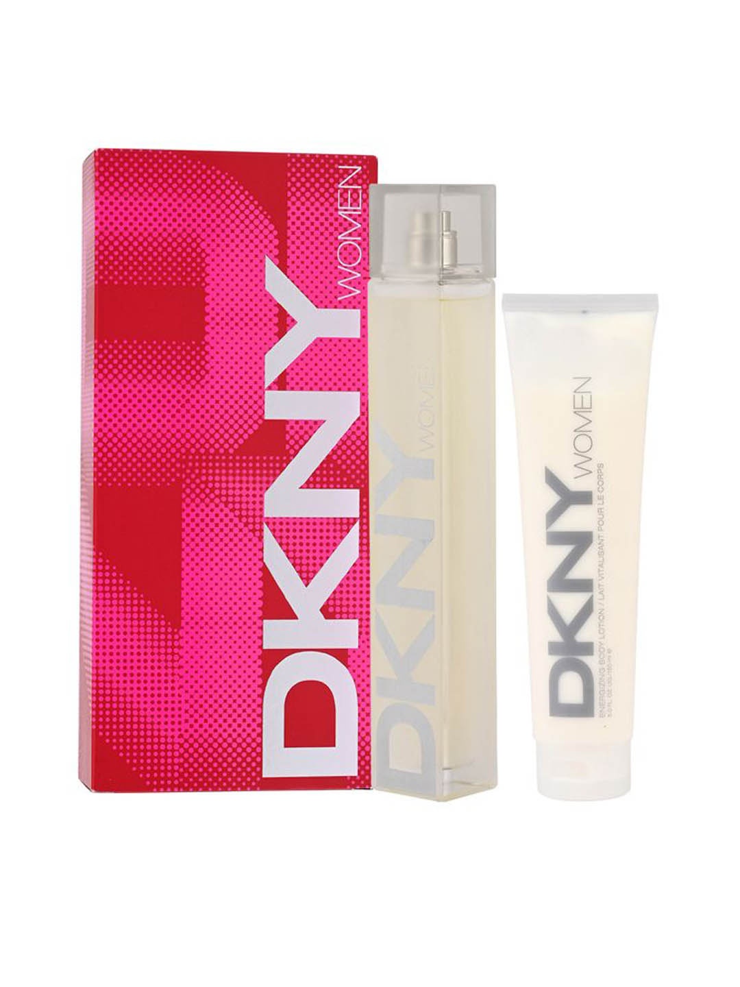 

DKNY Long Lasting Eau De Parfum 100 ml With Body Lotion 150 ml, Transparent