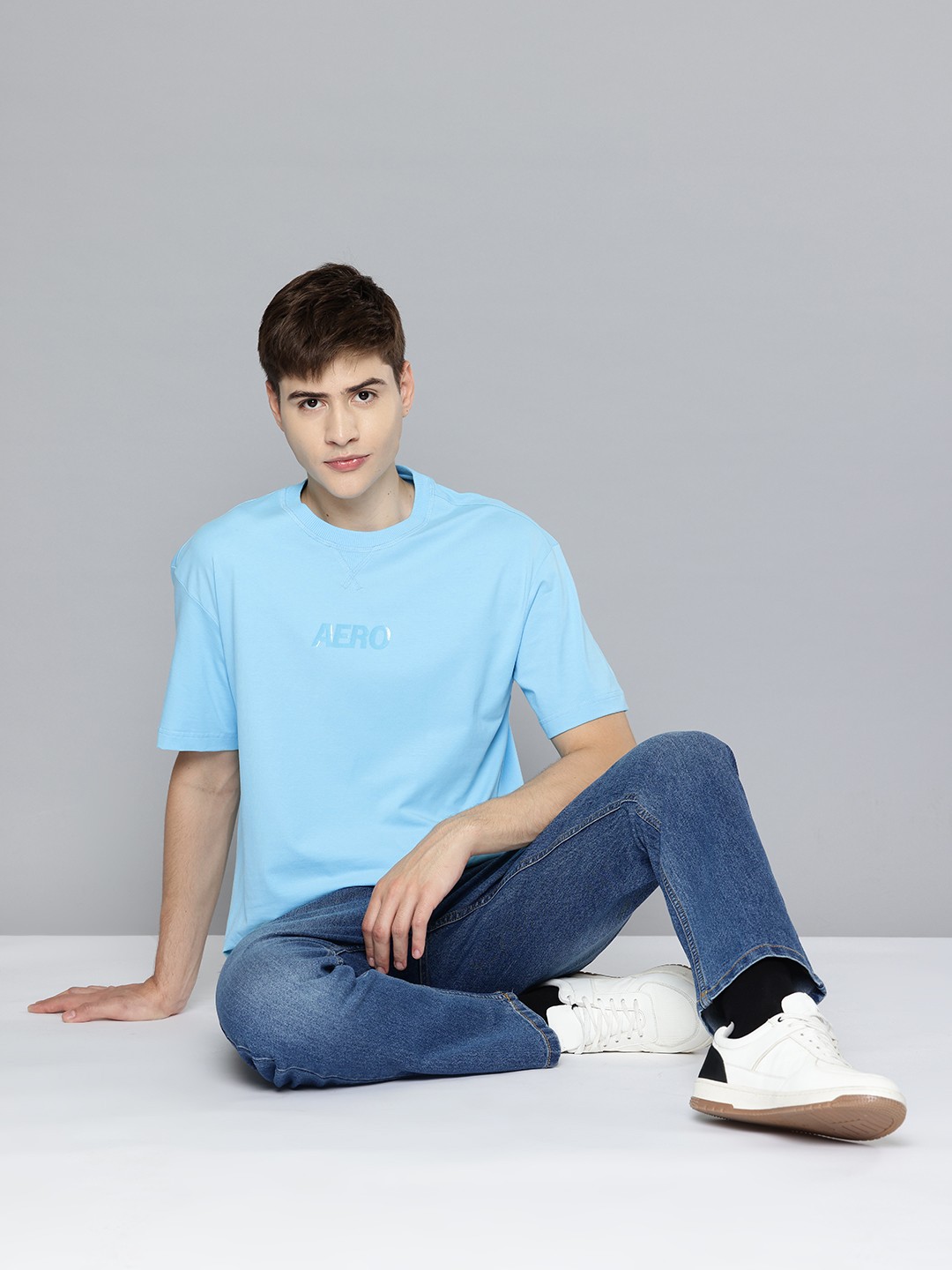 

Aeropostale Round Neck Short Sleeves T-shirt, Blue