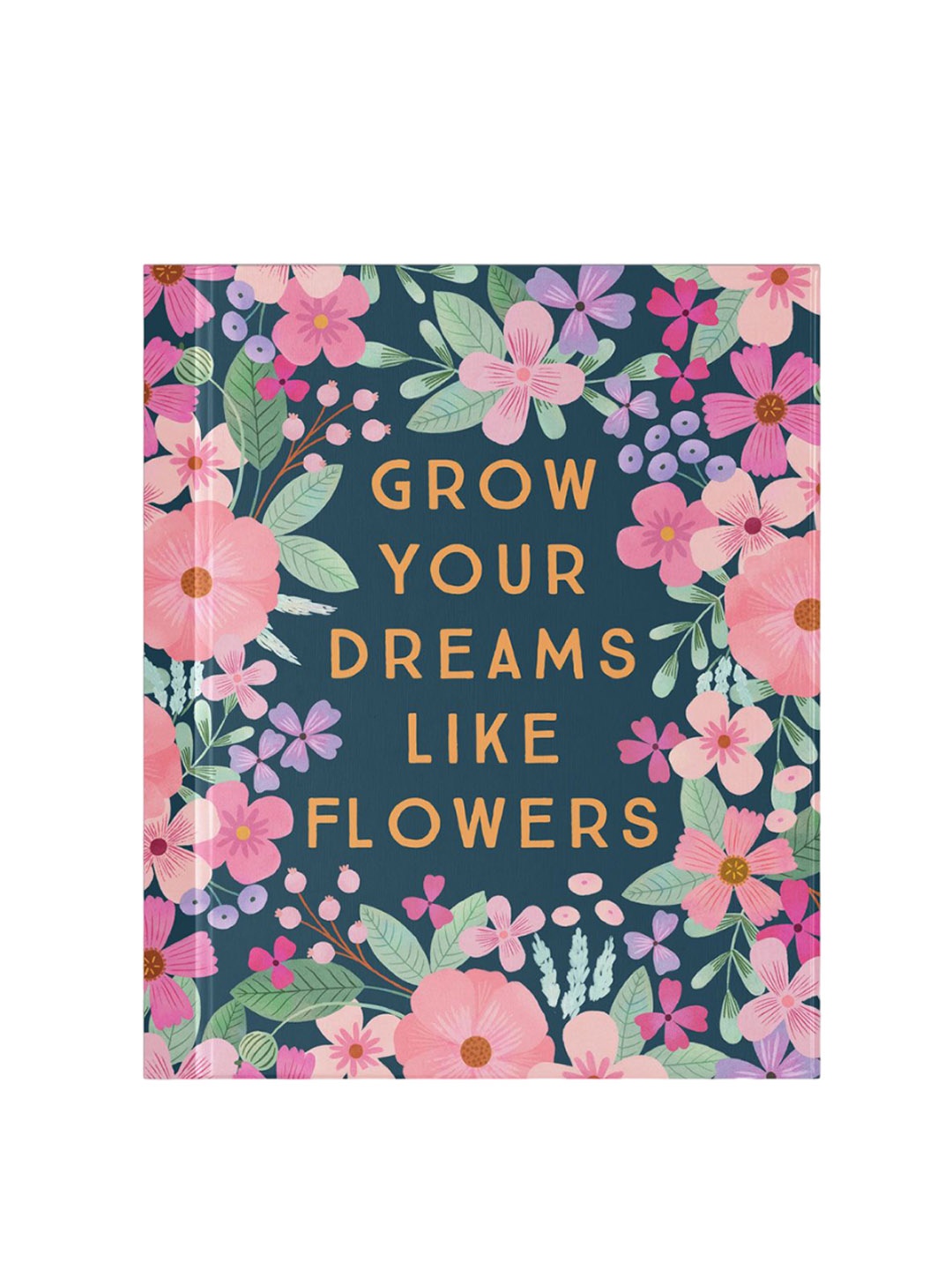 

happywagon Floral Printed Grow Your Dreams Hardbound Undated Planner, Pink