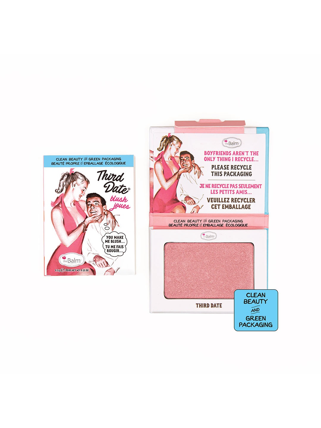 

The Balm Blush With Jojoba Oil & Grapeseed Oil 6.5g - Third Date, Rose