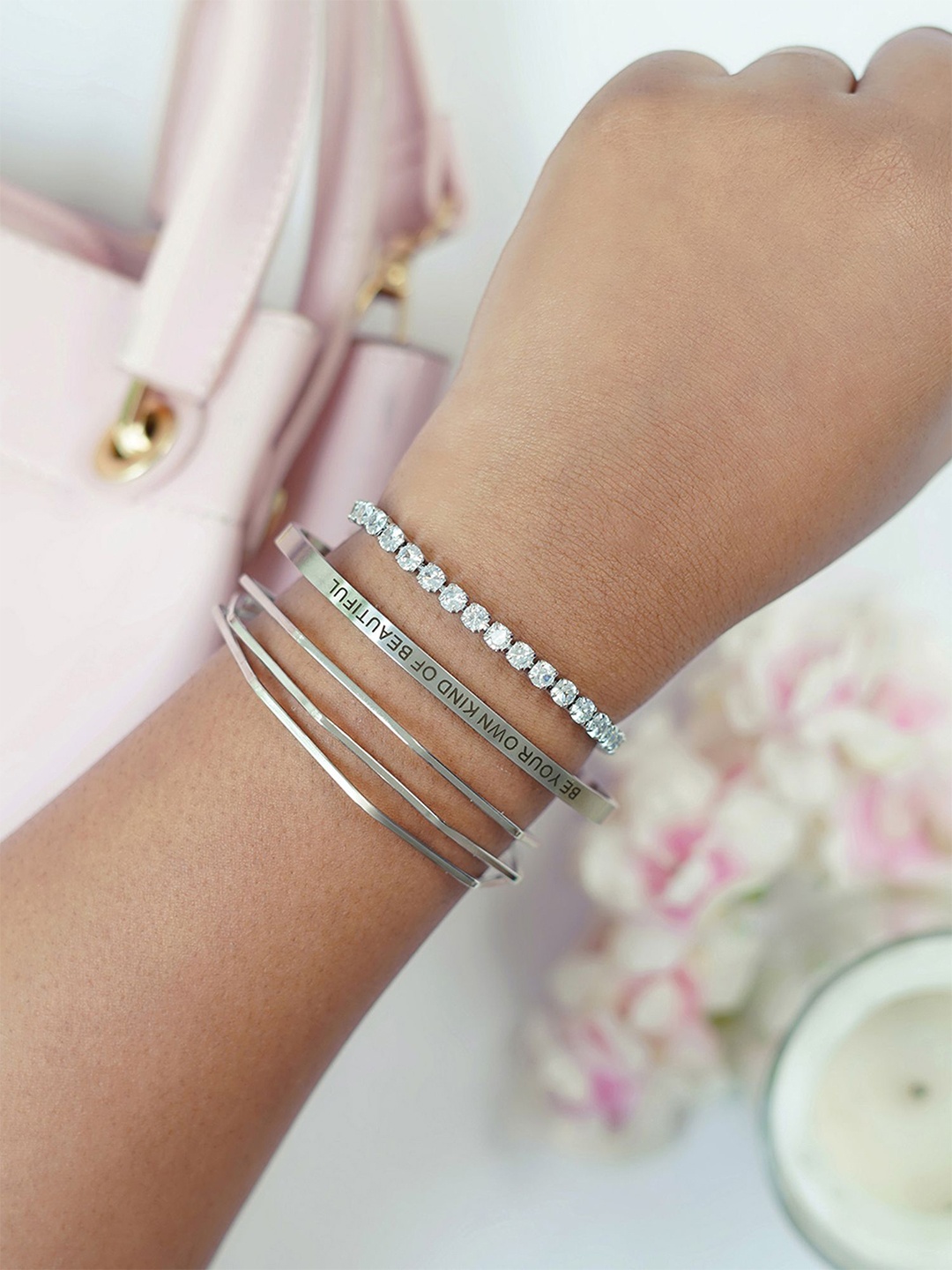 

JOKER & WITCH Set Of 3 Carol Cuff Bracelet, Silver