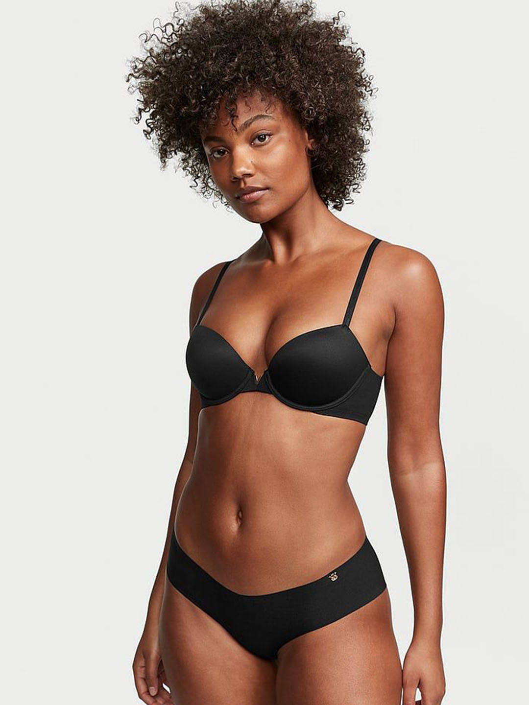 

Victoria's Secret Women Solid Low-Rise Bikini Briefs, Black