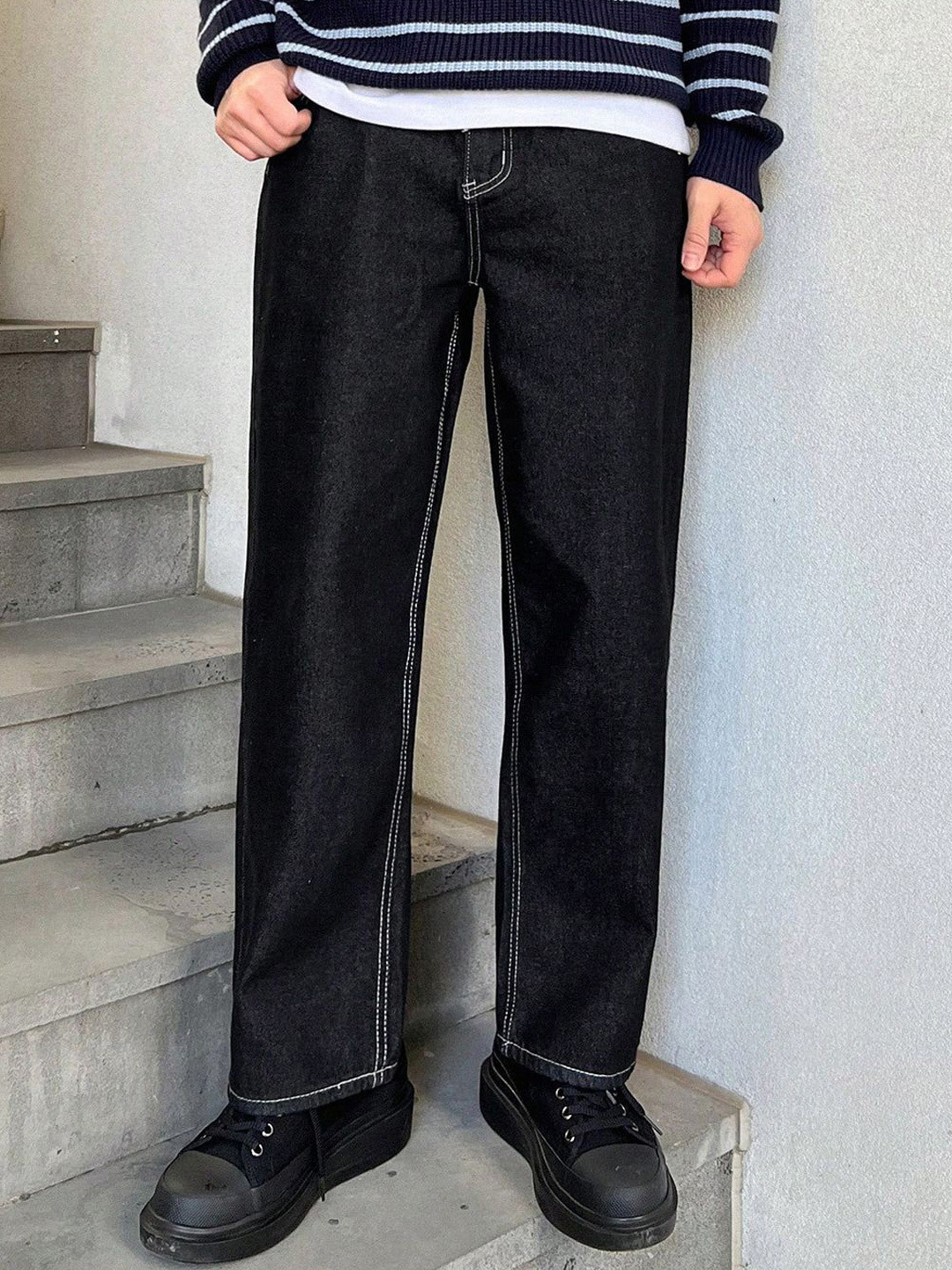 

Kotty Men Jean Stretchable Jeans, Black