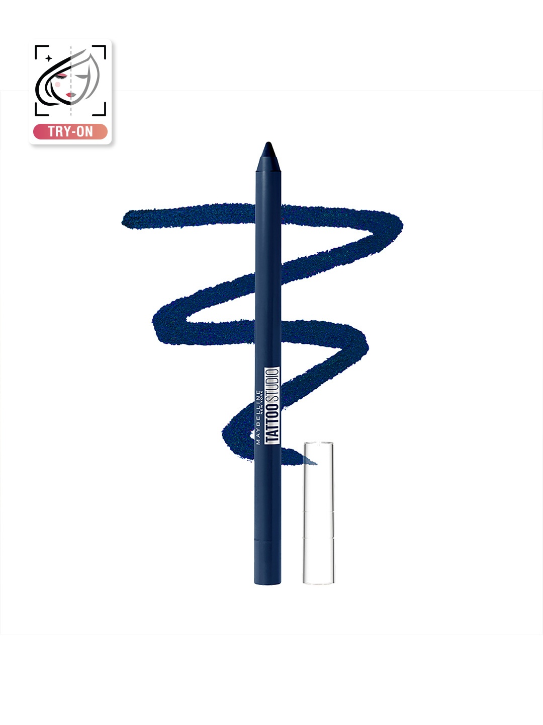 

Maybelline New York Tattoo Studio Gel Kajal Color Pencil - Striking Navy, Navy blue