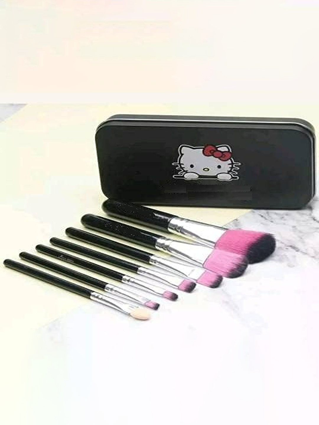 

Rsentera 7-Pcs Face & Eye Makeup Brush Set, Black