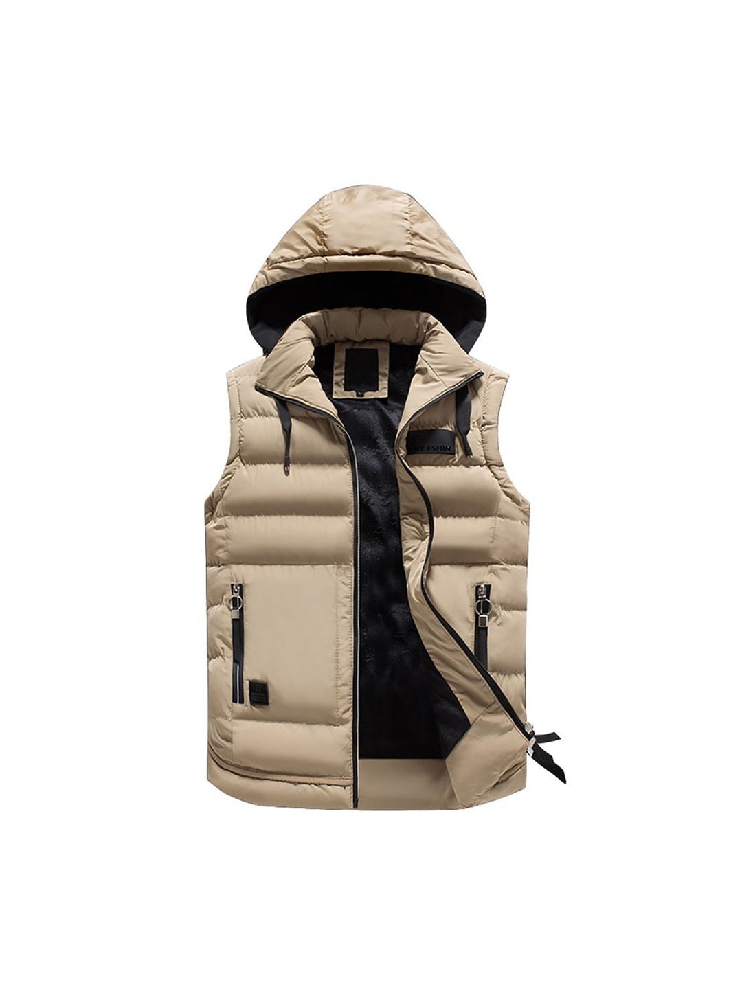 

StyleCast x Revolte Men Hooded Padded Jacket, Beige