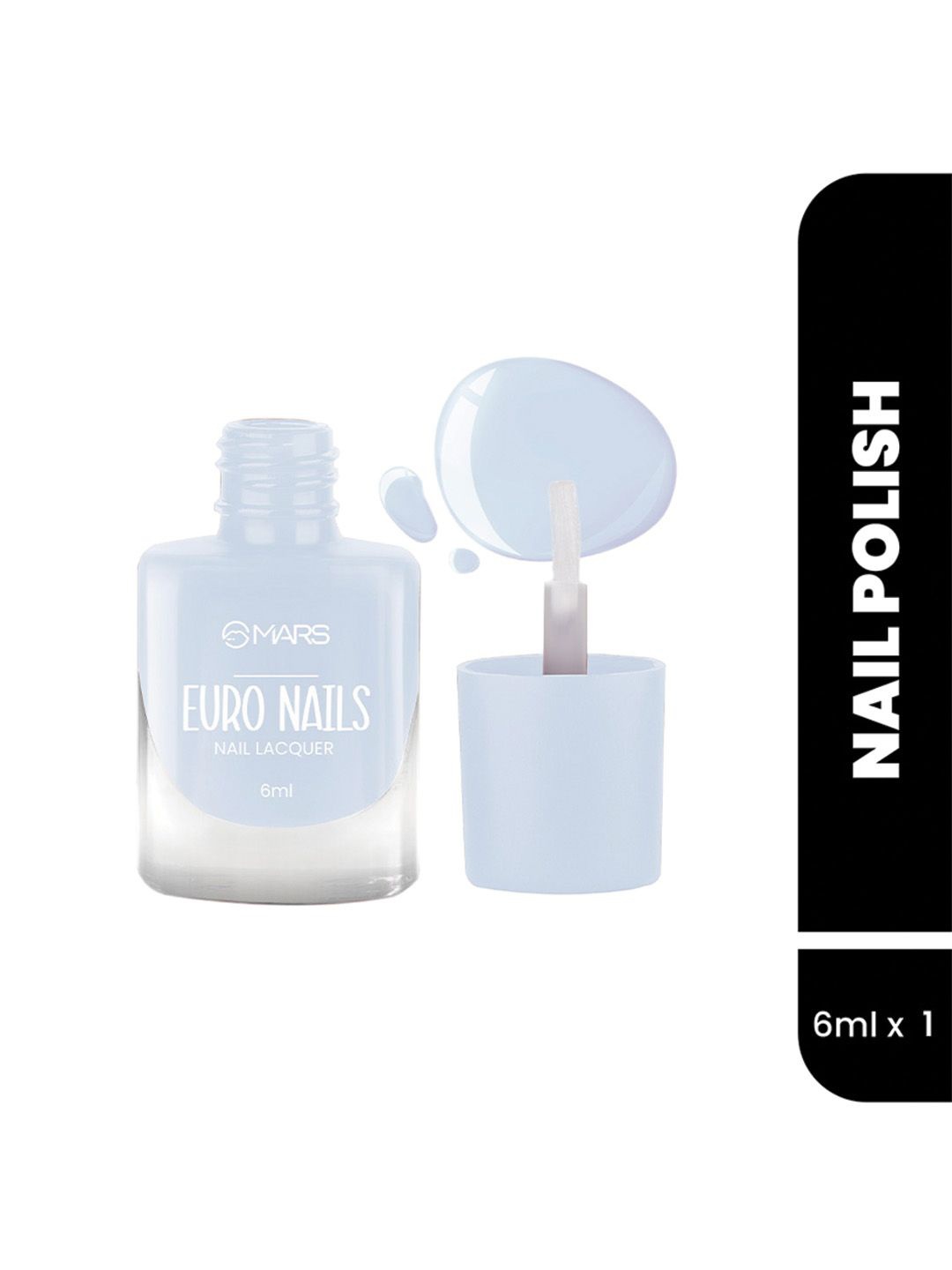 

MARS Euro Glossy Finish Gel Nail Lacquer - 6ml - Shade 01, Blue