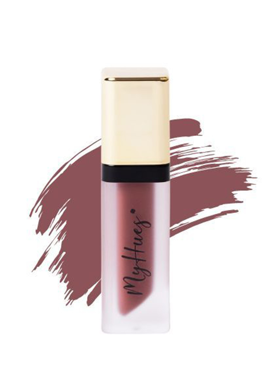

MyHues Comfort Matte Liquid Lipstick - 5 ml - Cutting Chai, Brown