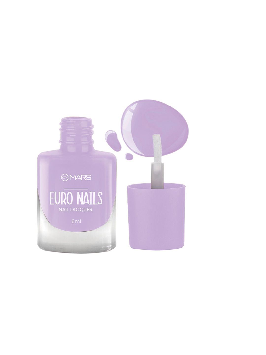 

MARS Euro Quick Drying Glossy Gel Finish Nail Lacquer 6ml - Shade 02, Lavender