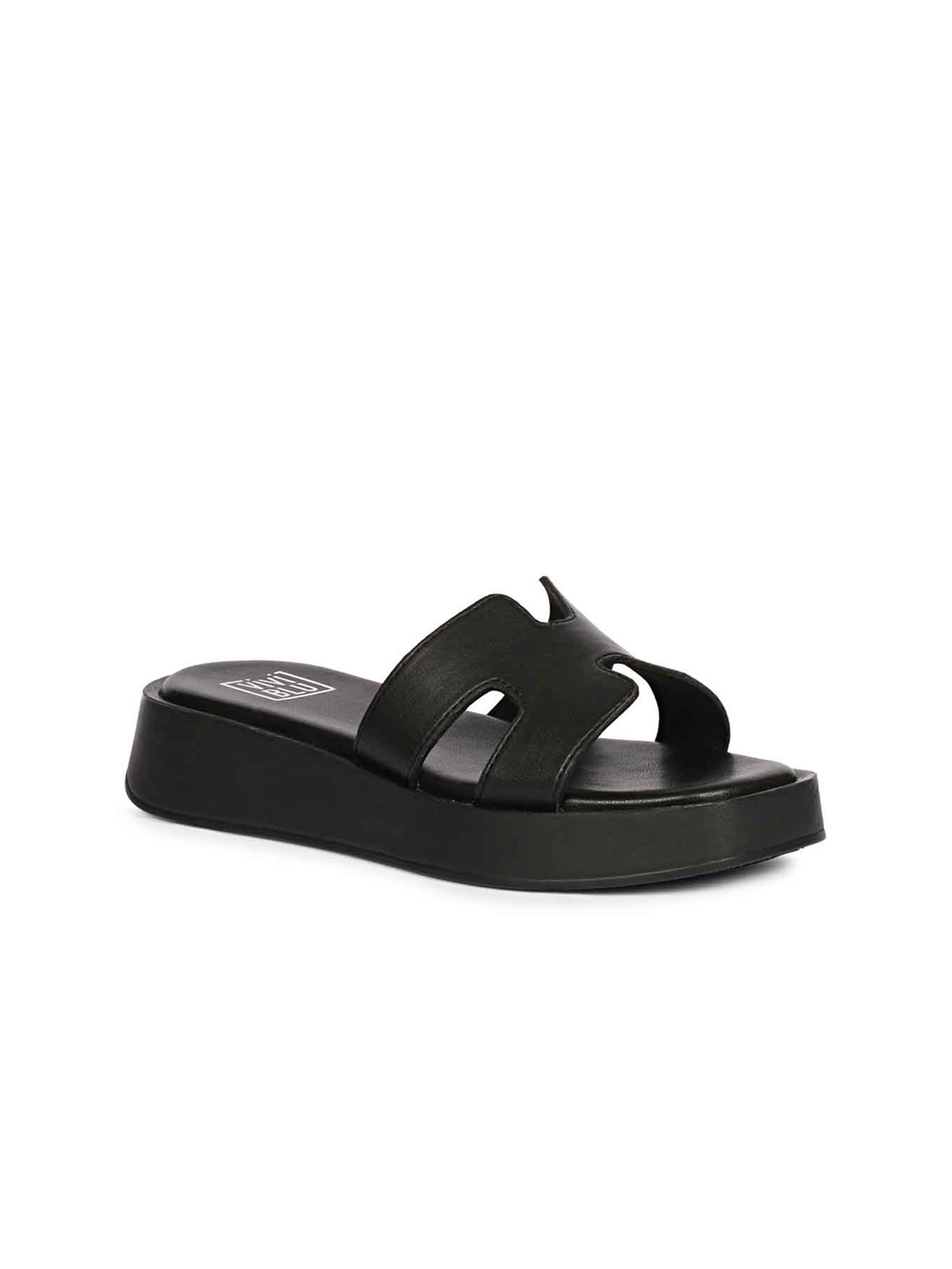 

Viviblu Women Solid Platform Heel Sandals, Black