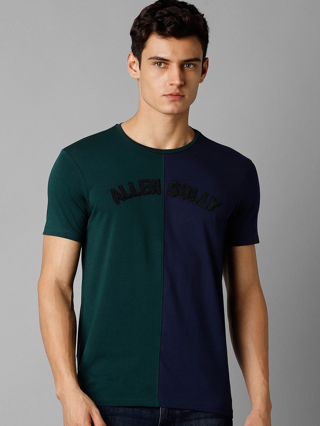 

Allen Solly Sport Colourblocked Slim Fit T-shirt, Green