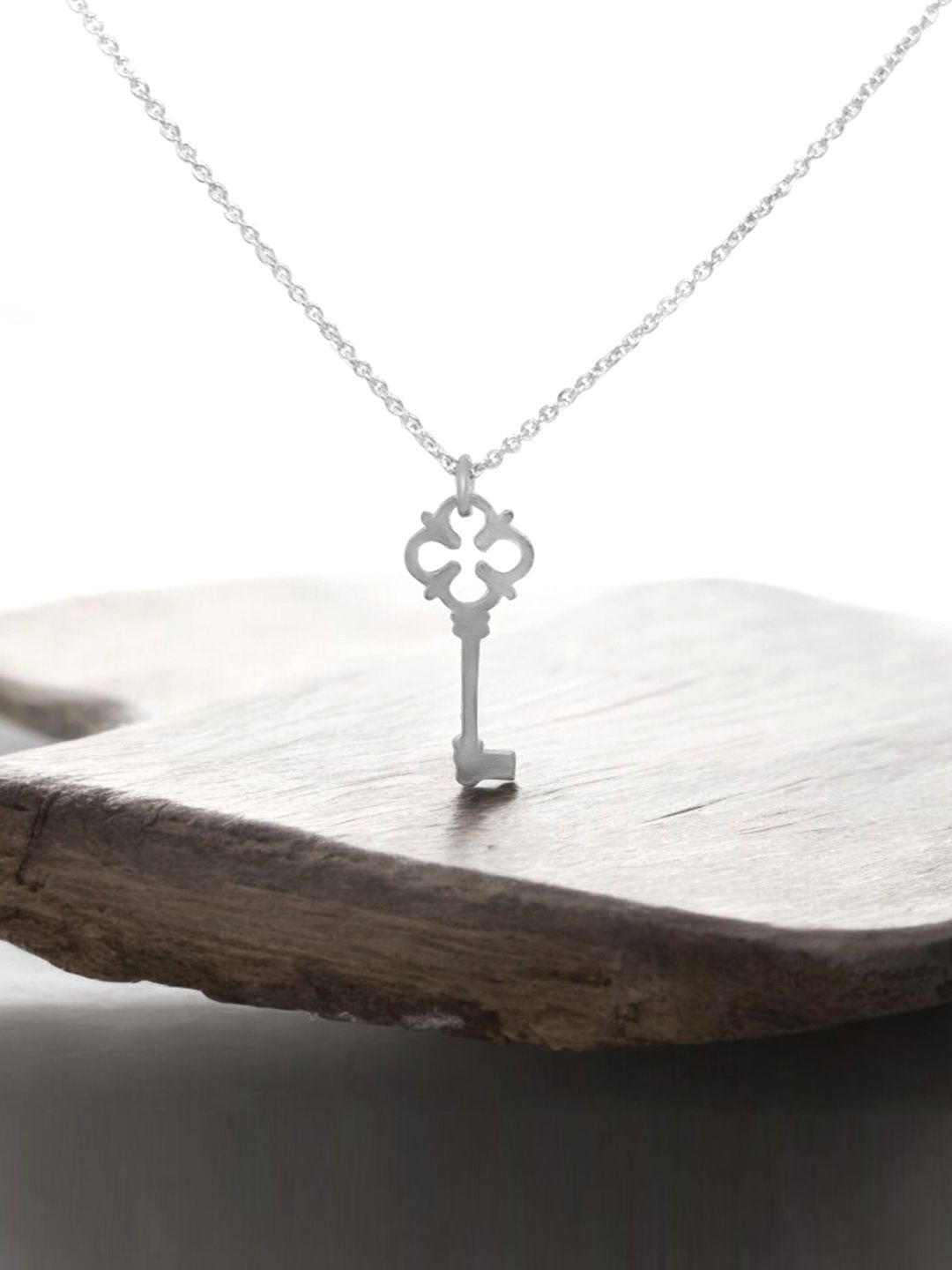

DressBerry Girls 925 Sterling Silver Love Key Pendant with Chain