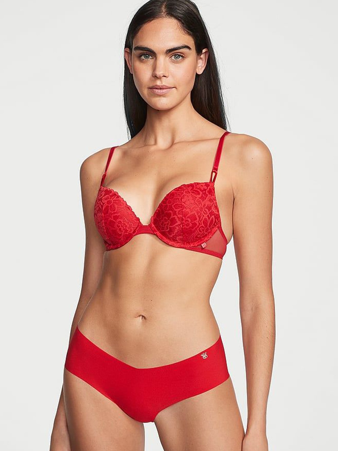 

Victoria's Secret Low Raise Bikini Briefs, Red