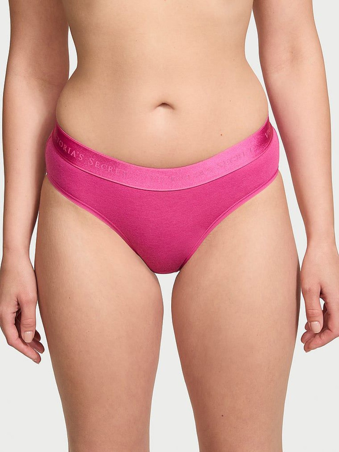

Victoria's Secret Women Brand Logo Seamless Hipster Briefs, Pink