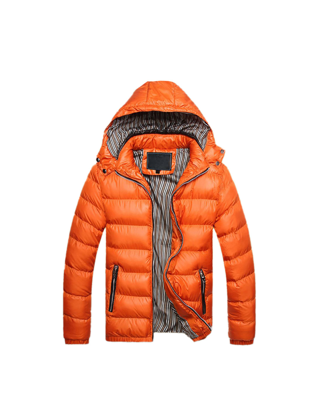 

StyleCast x Revolte Men Insulator Outdoor Puffer Jacket, Orange