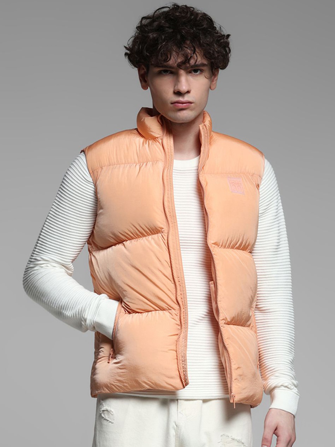 

Jack & Jones Men Puffer Jacket, Orange