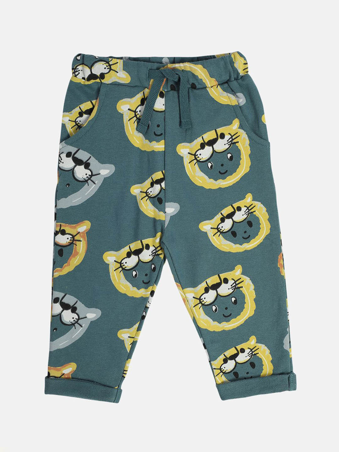

MINI KLUB Boys Printed Lounge Pants, Blue