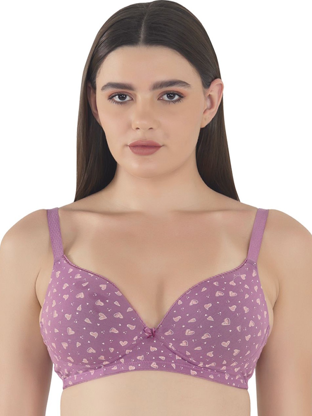 

LACYLUXE Medium Coverage Lightly Padded Bra, Purple