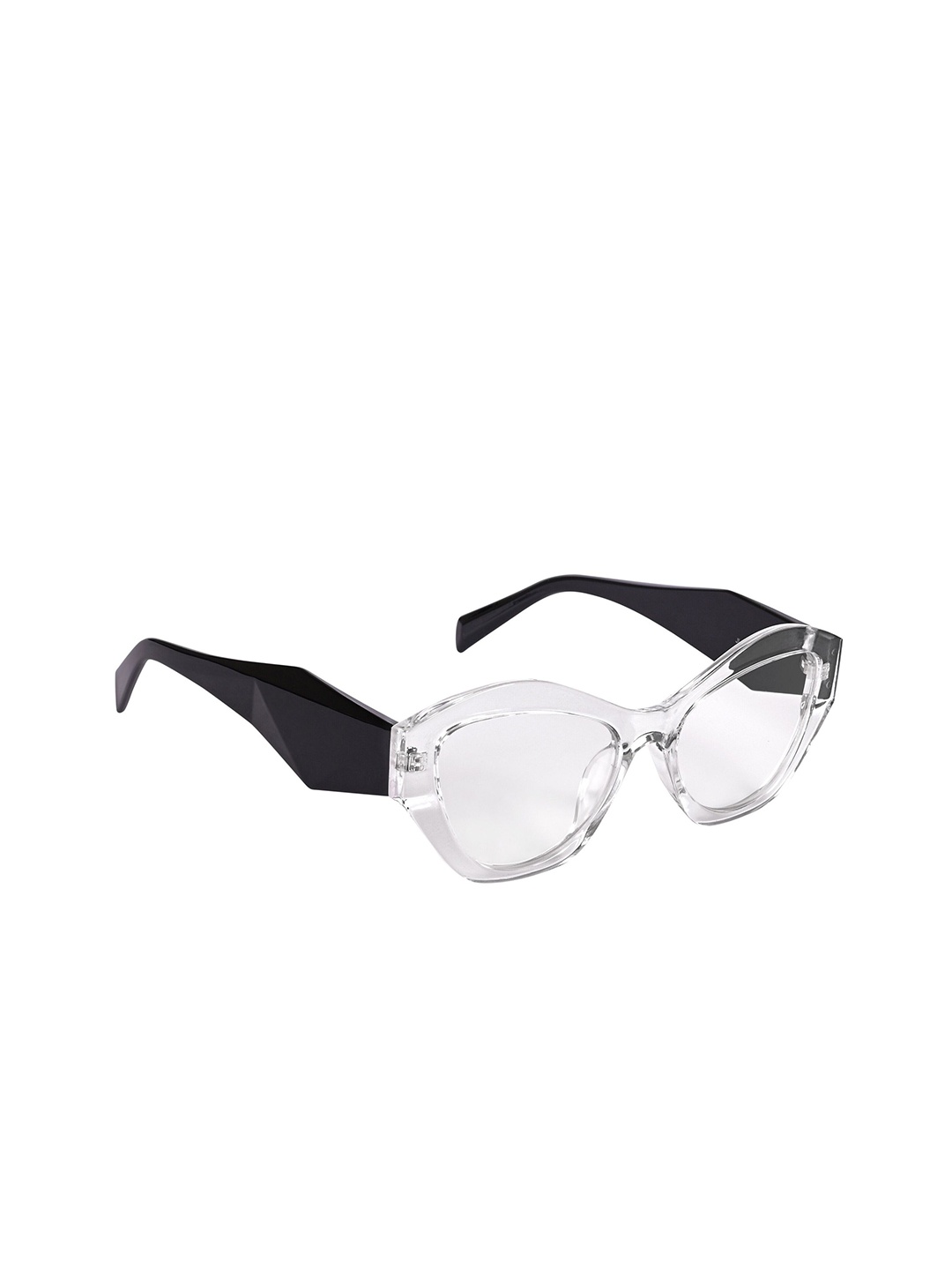 

The Roadster Lifestyle Co Unisex UV Protected Cateye Sunglasses, Transparent