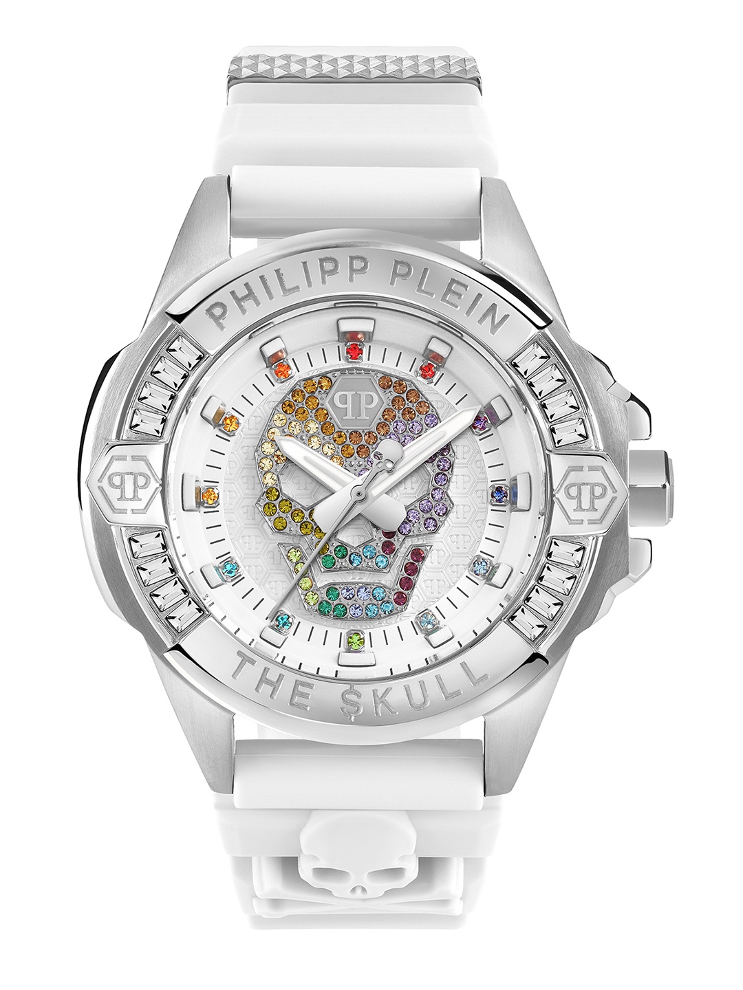 

PHILIPP PLEIN Women Brass Printed Dial & Straps Analogue Watch, White