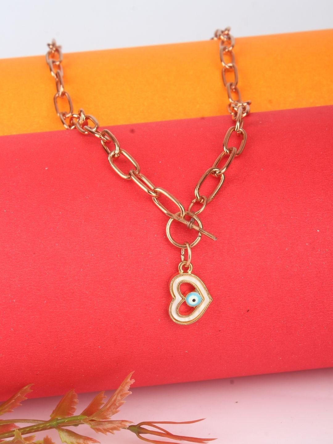 

KPOP Brass Rose Gold-Plated Handcrafted Necklace