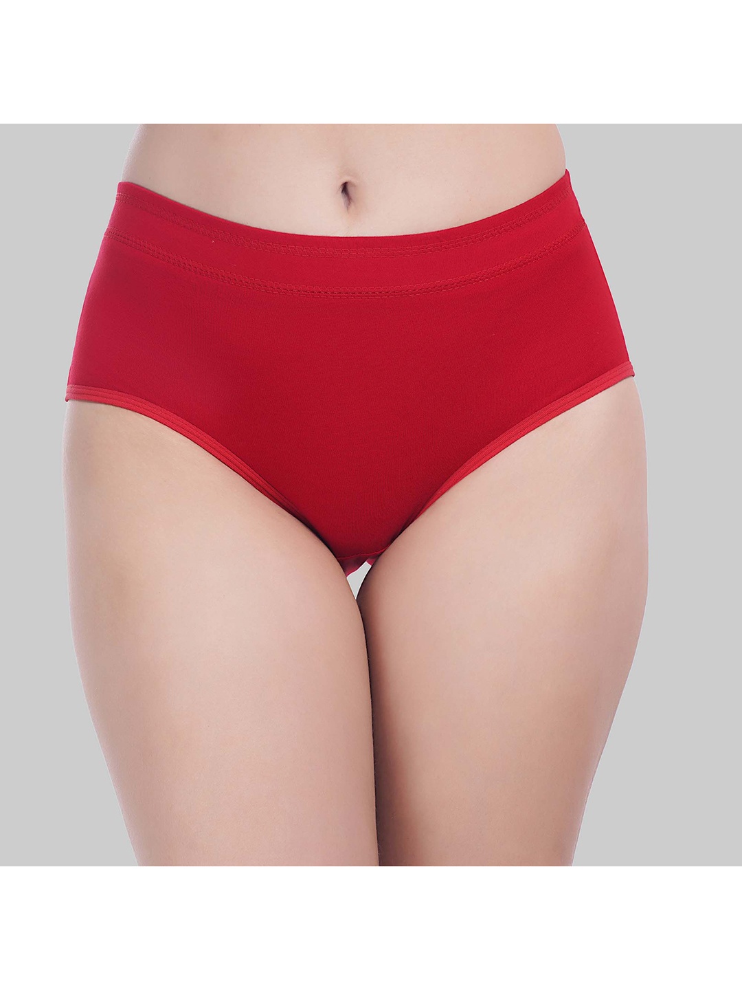 

YOU FOREVER Women Solid Pack Of 2 High-Rise Hipster Briefs, Red