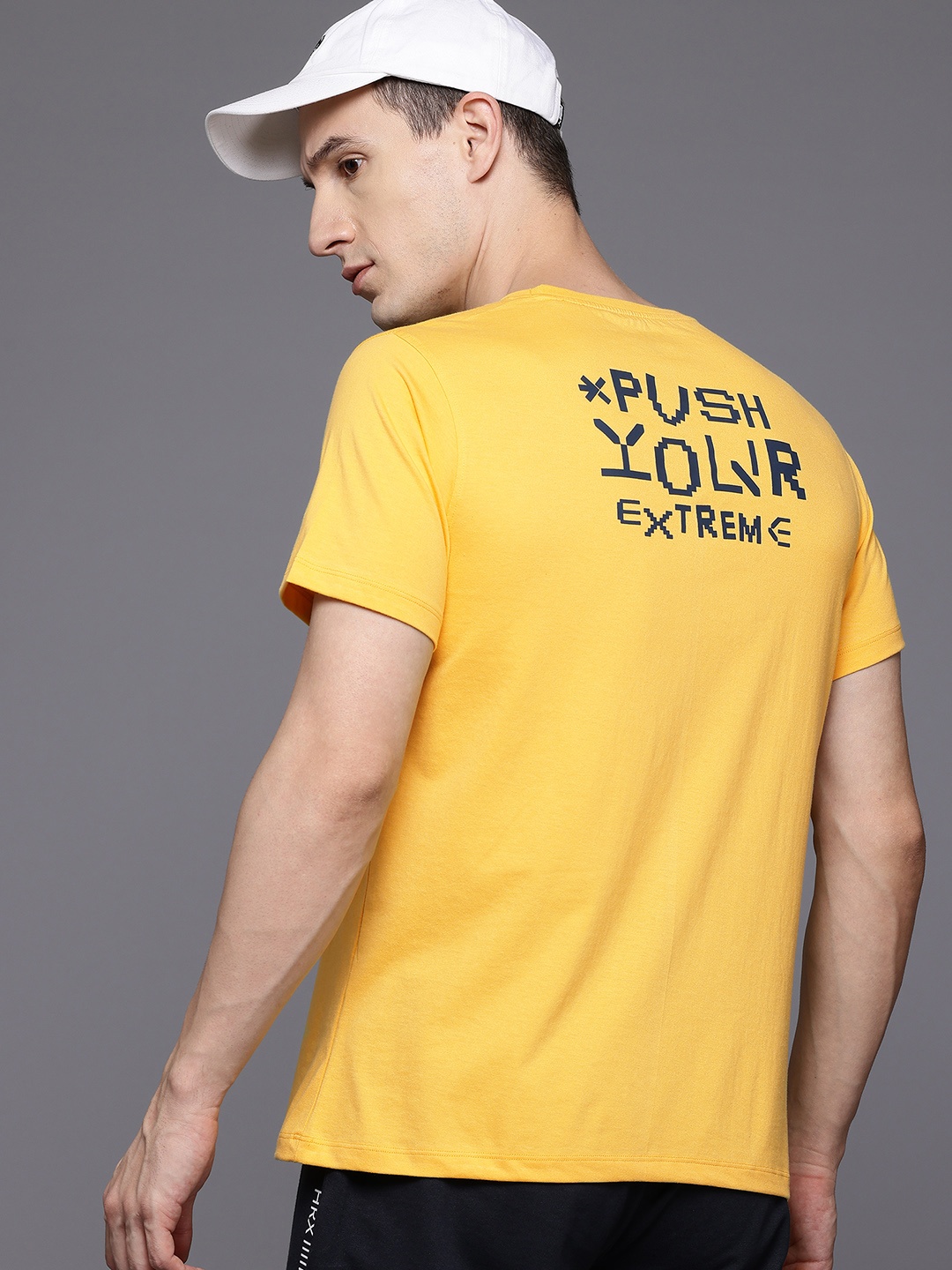 

HRX by Hrithik Roshan Typography Print Lifestyle T-shirt, Yellow