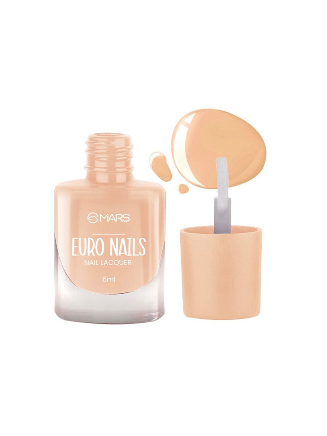 

MARS EURO Glossy Gel Finish Nail Lacquer -6ml-Shade-05, Beige