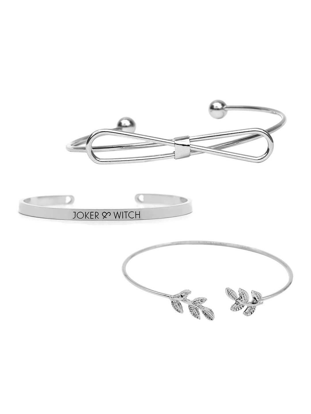

JOKER & WITCH Set Of 3 Xandria Cuff Bracelet, Silver