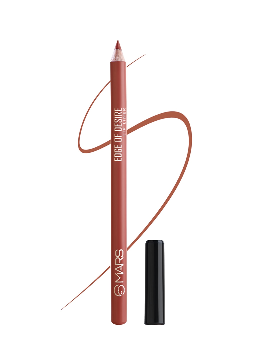 

MARS Edge of Desire Matte Long-Lasting Lip Liner Pencil - Muddy Brick 15, Nude